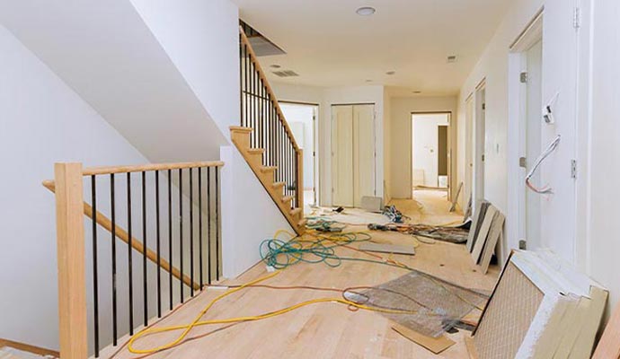 an under construction hallway