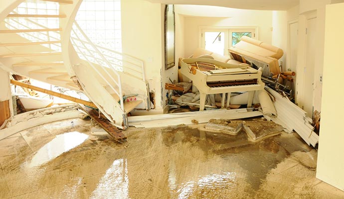 Flood damage restoration service