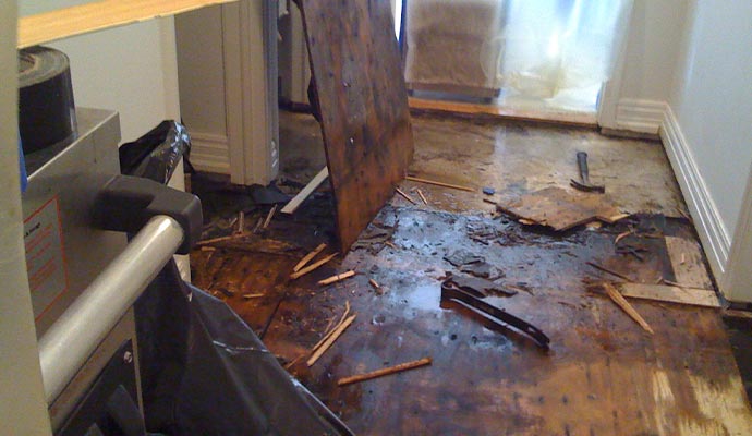 Water damage insurance claim service